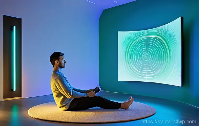 생체 반응 자기 조절법과 심리적 지원 시스템 - **Prompt for Biofeedback: The Mind-Body Connection**
"A person in their late 20s to early 30s, d...