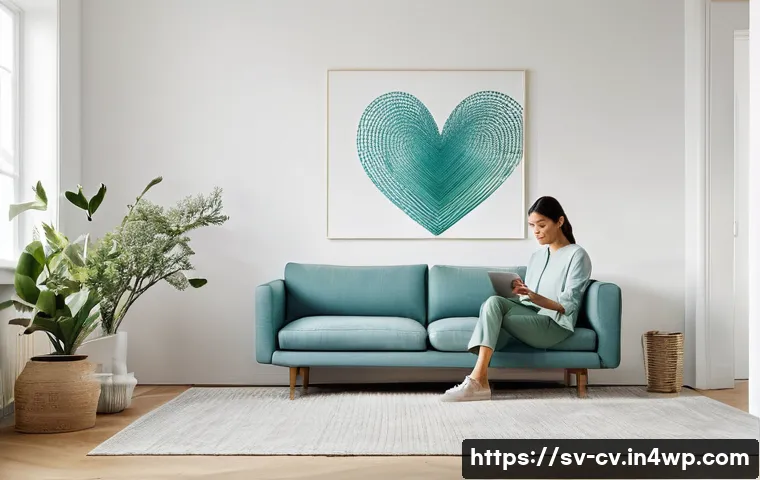 생체 반응 자기 조절법의 사회적 영향 - **Prompt:** A serene and minimalist Scandinavian-style living room bathed in soft, natural light. A ...